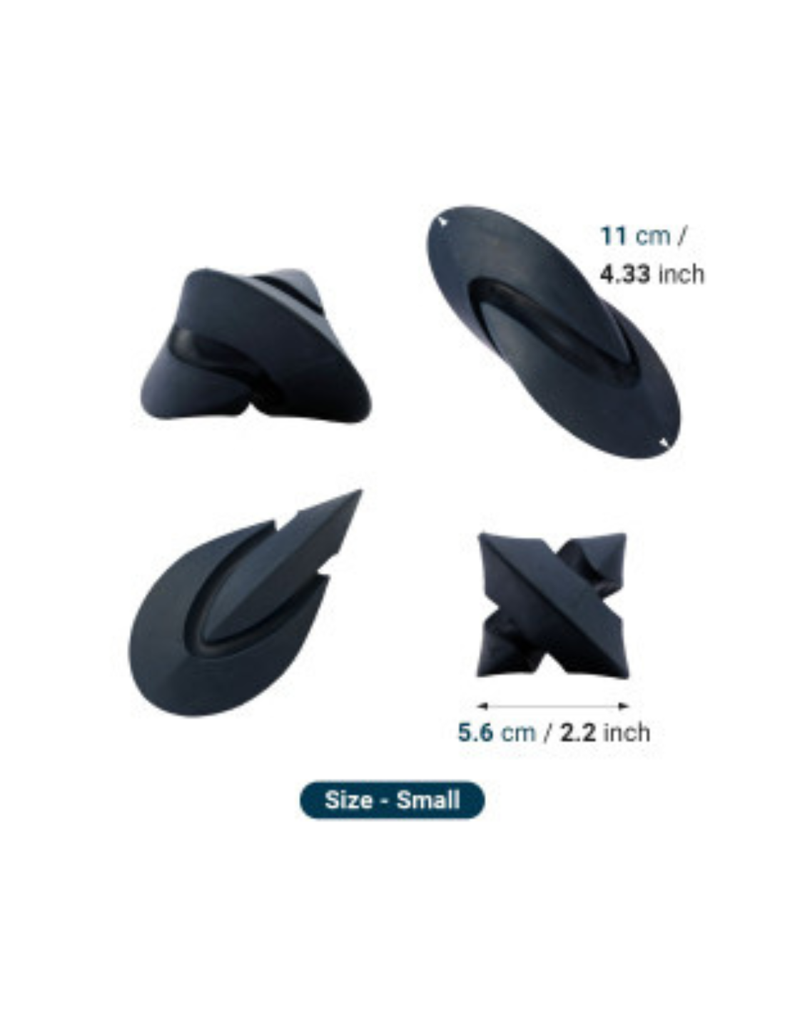 Chewtastic Geometrics Natural Rubber - Navy