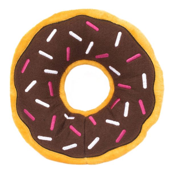 Hondenspeelgoed Donut - Zippy Paws - chocolade