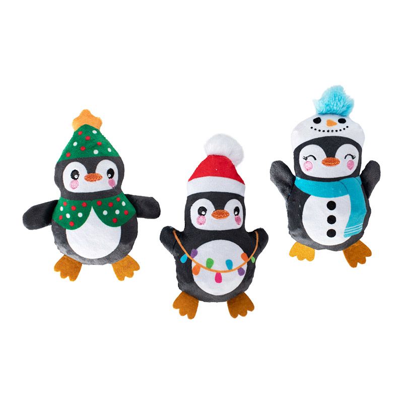 Kerst hondenspeelgoed - Fringe - Pinguïn