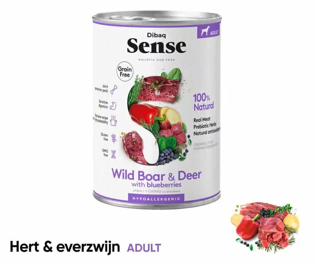 Dibaq Sense Nat Hondenvoer – Wild zwijn & Hert