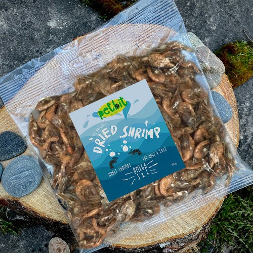 Snack voor honden - Petbit - Gedroogde garnalen