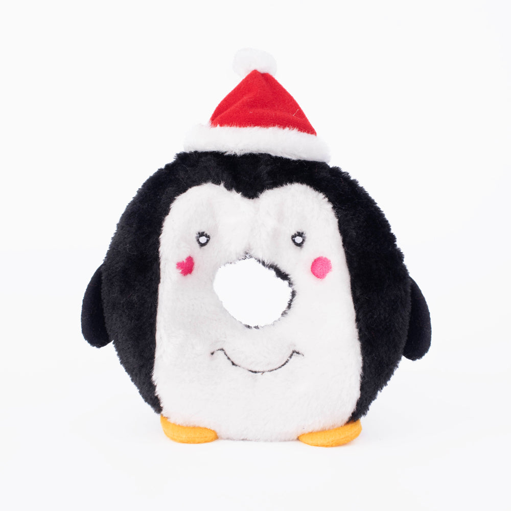 Kerst hondenspeelgoed - Holiday - Donutz Buddies Penguin