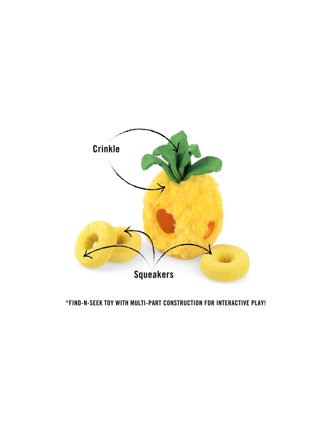 hondenspeelgoed - PLAY Tropical Paradise - PawsUp Pineapple