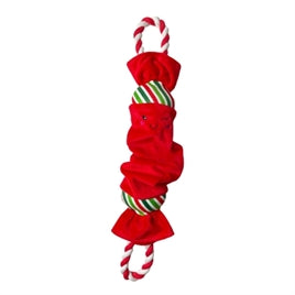 Kerst hondenspeelgoed - Happy Pet Top N Tail Ropee Christmas Cracker