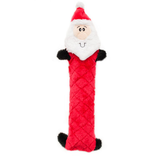 Kerst hondenspeelgoed - Holiday Jigglerz Santa