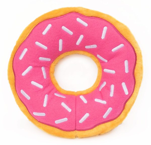 Hondenspeelgoed - Zippy Paws - Jumbo Donut Strawberry