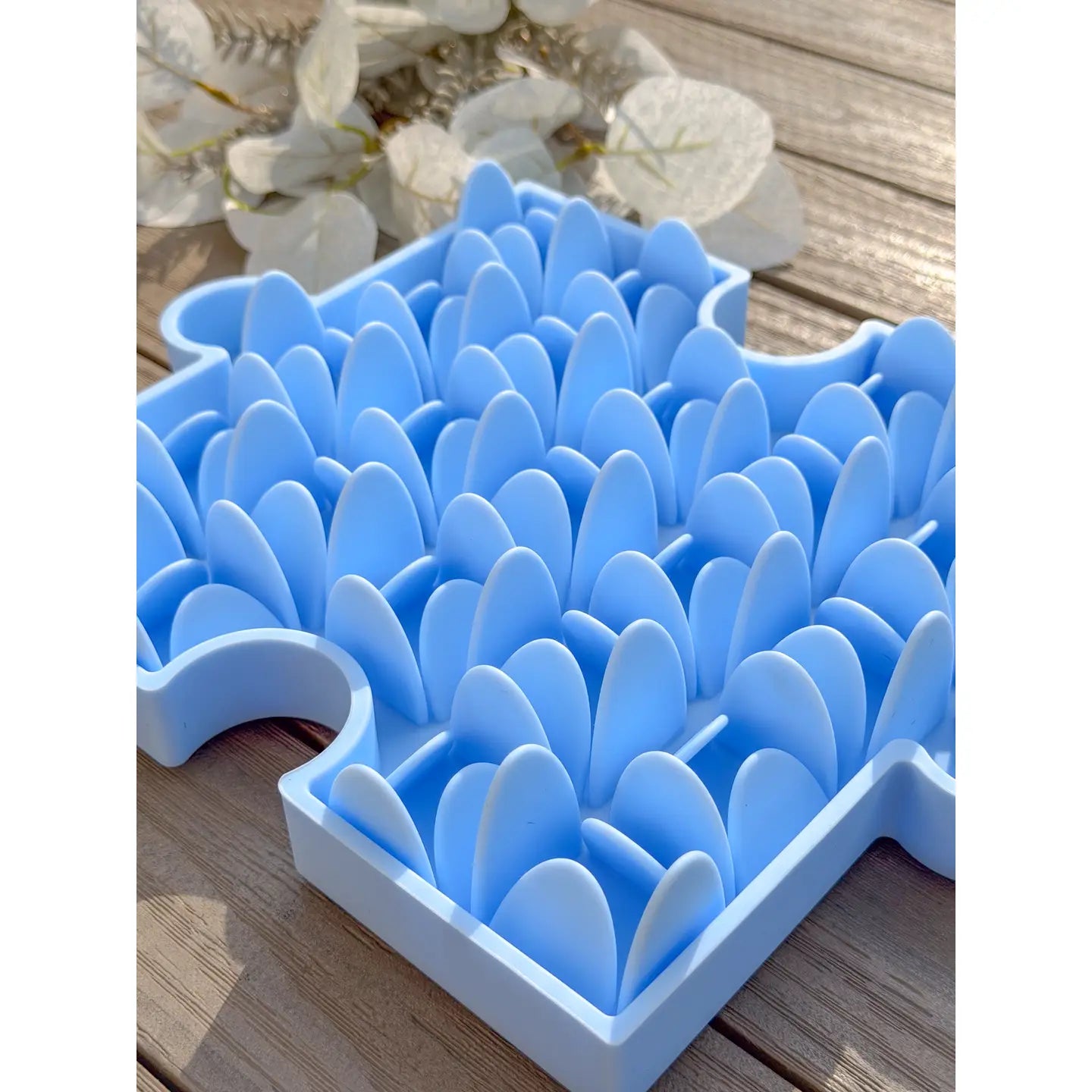 Doggotique - Puzzle Slow Bowl Grass - Roze, Groen en Blauw