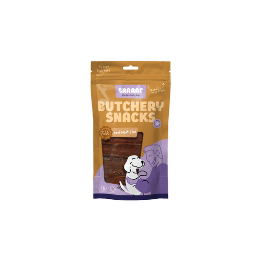 Hondensnack - Braaaf Butchery Snacks Rundvlees plat 125 g