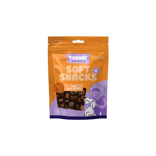 Hondensnack - Braaaf Soft Snack Sushi - Eend & Vis