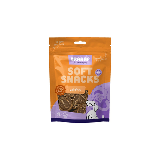 Hondensnack - Braaaf - Soft Snack Chips - Lam & Vis
