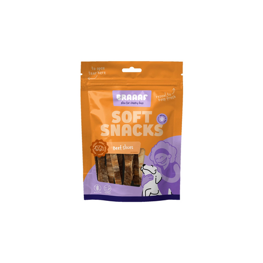 Hondensnack - Braaaf Soft Snack Slices - Rund & Vis