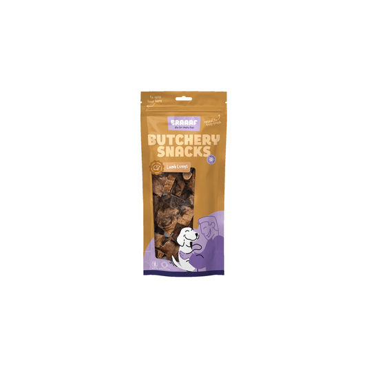 Hondensnack - Braaaf - Butchery Snacks Lamslongen 85 g