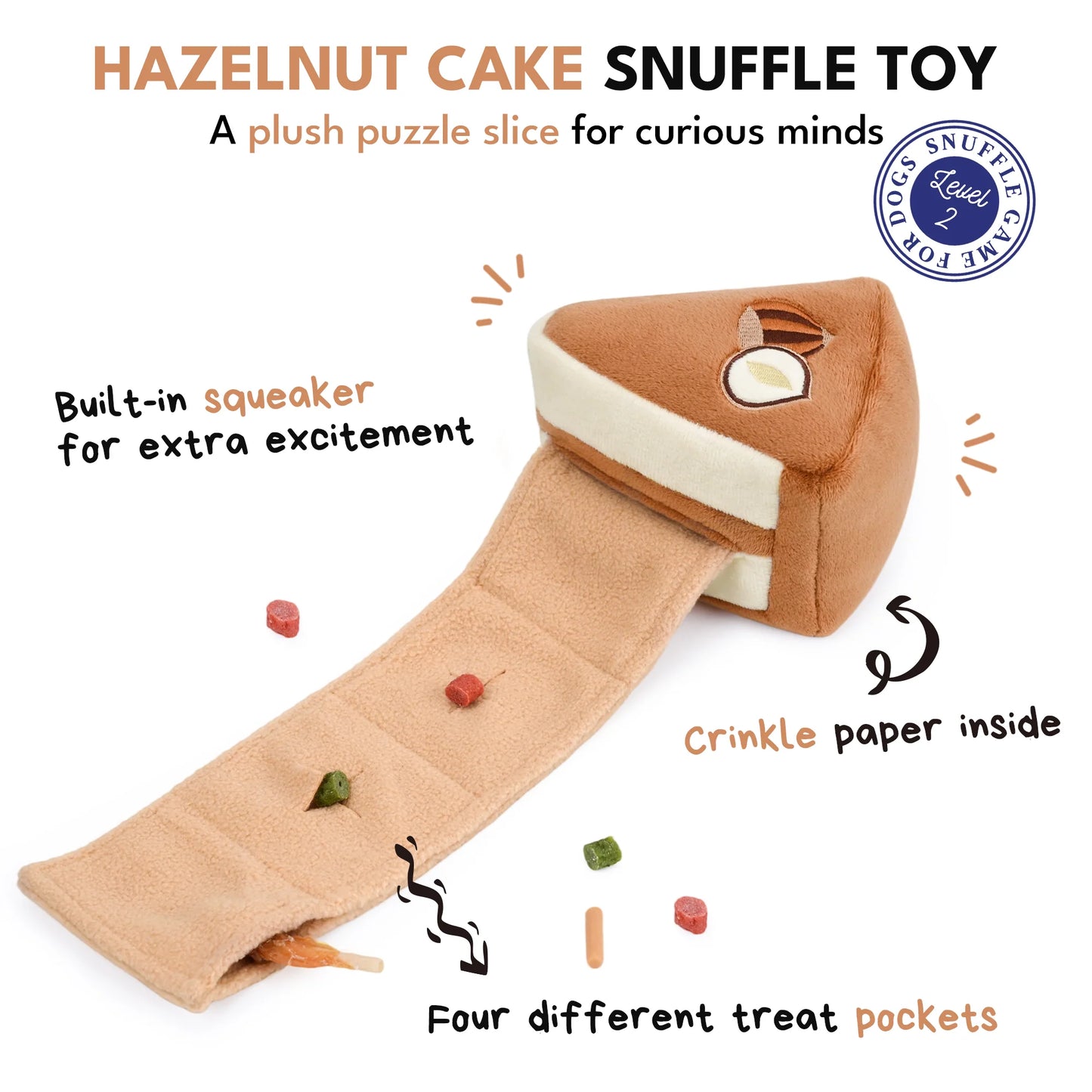 Snuffelspeelgoed voor honden - Chewffon - Hazelnoottaart