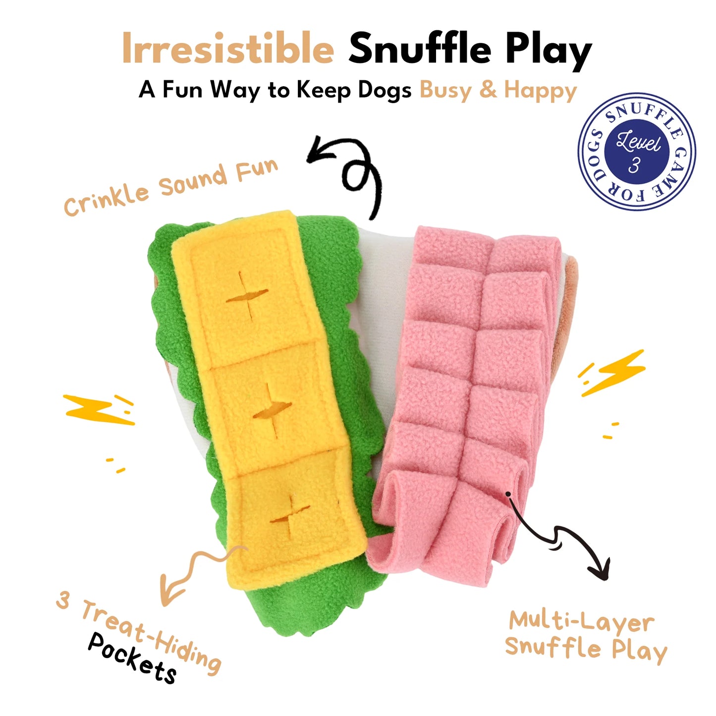 Snuffelspeelgoed voor honden - Chewffon - Sandwich