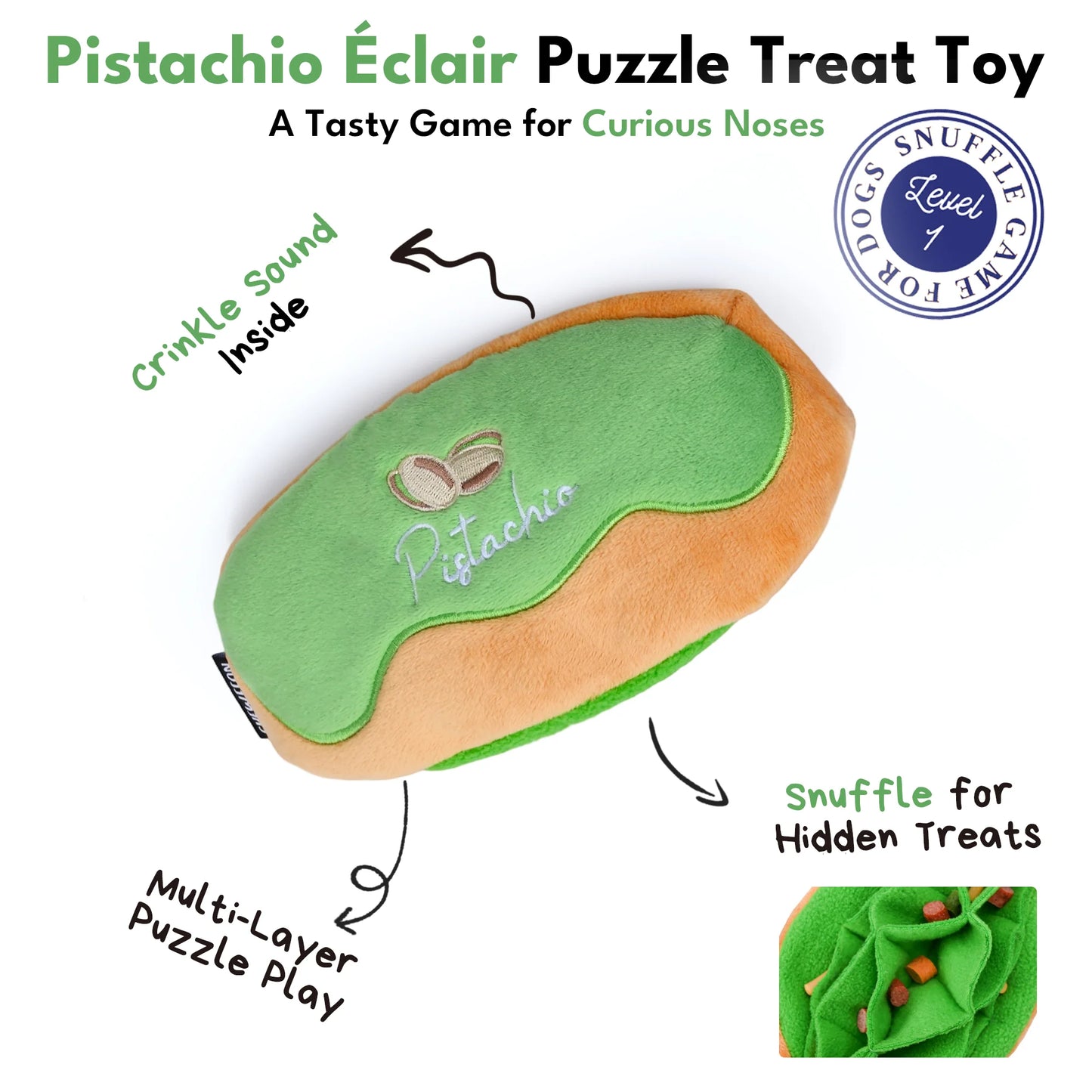 Snuffelspeelgoed voor honden - Chewffon - Pistache Eclair