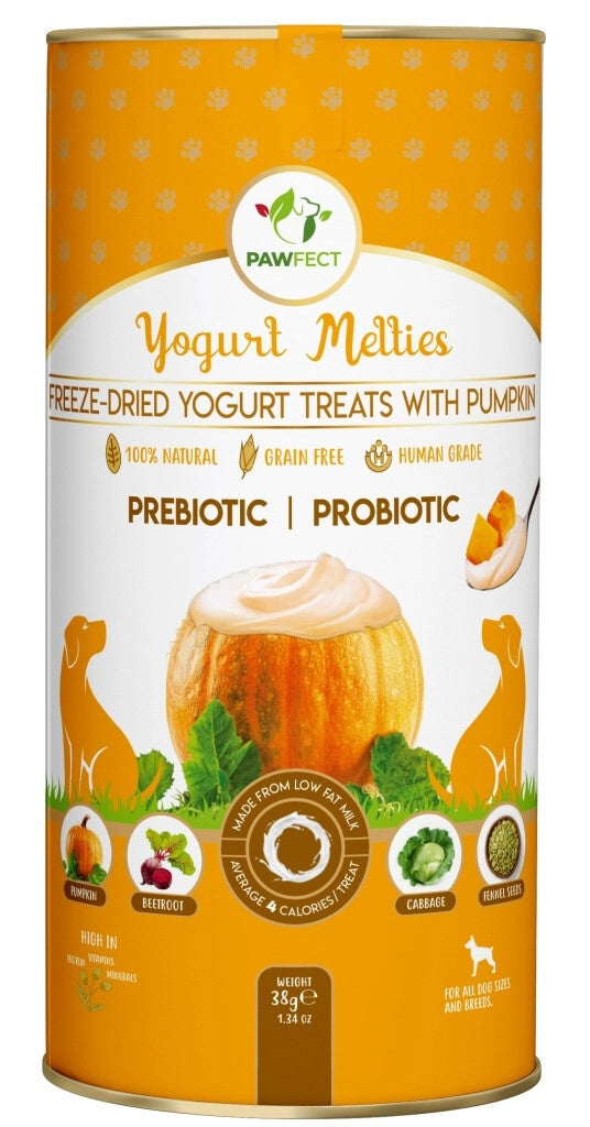 Pawfect - Freeze Dried Yoghurt - hondensnack met Pompoen