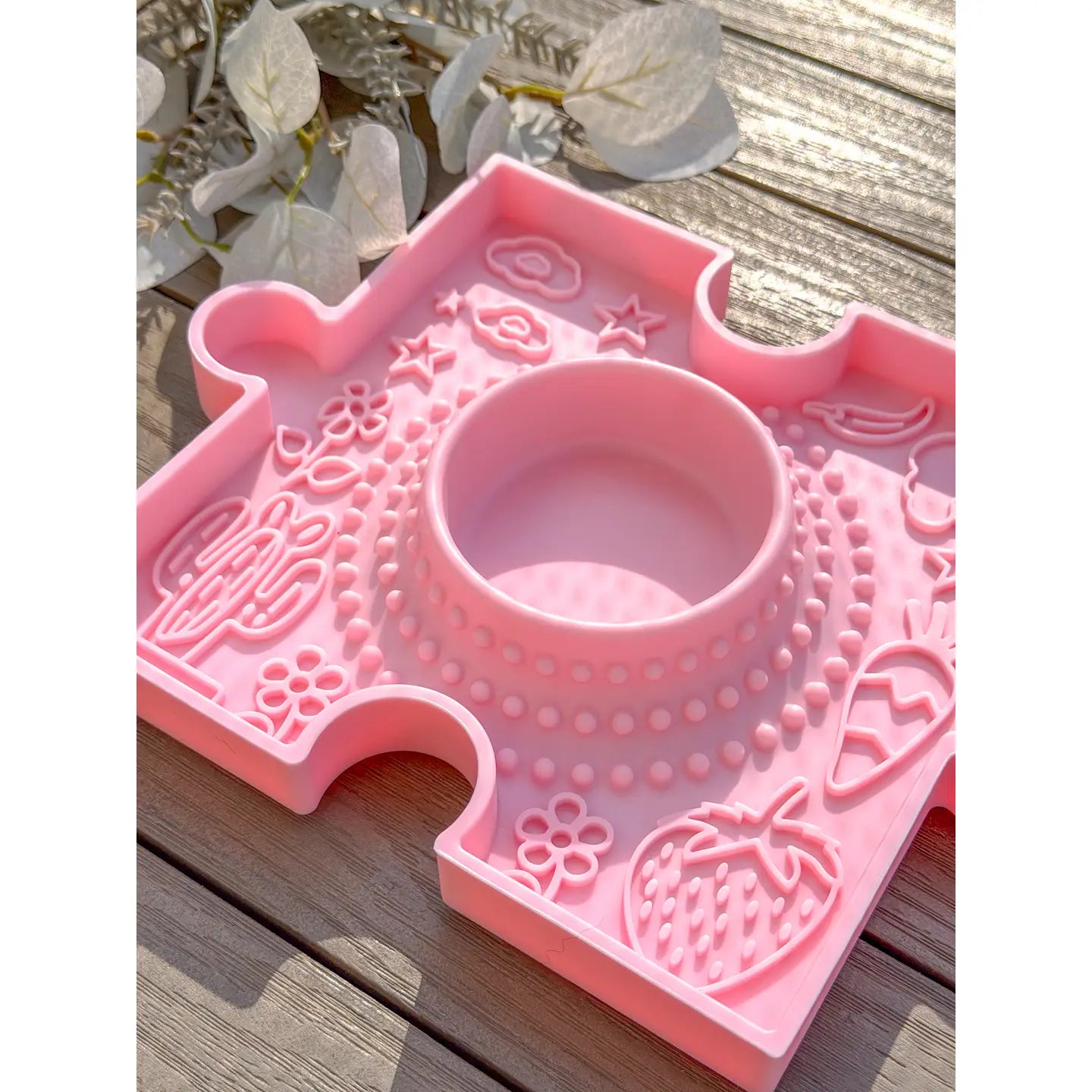 Doggotique - Puzzle Slow Bowl Garden - Roze, Groen en Blauw