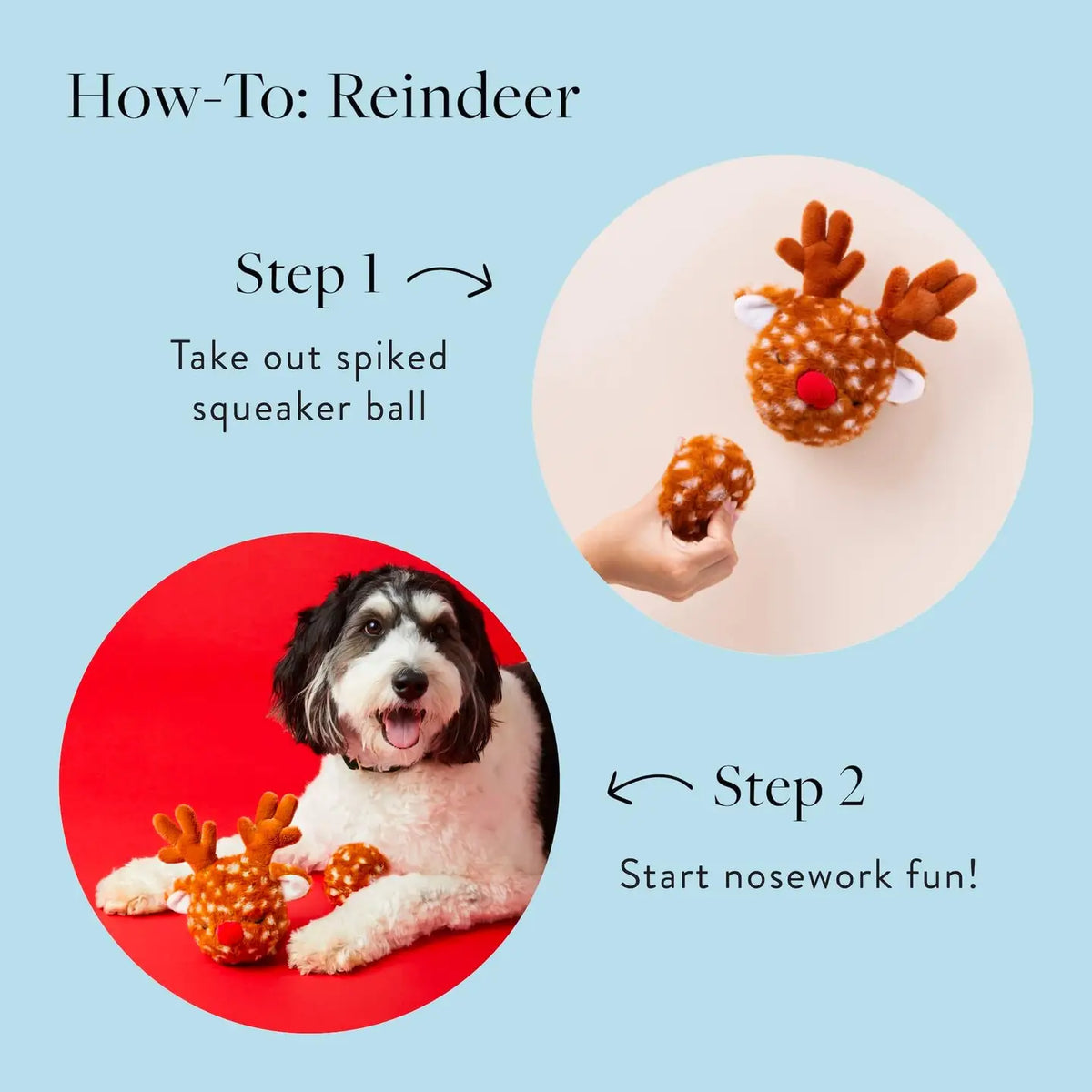 Kerst hondenspeelgoed - Foggy Dog - Rendier