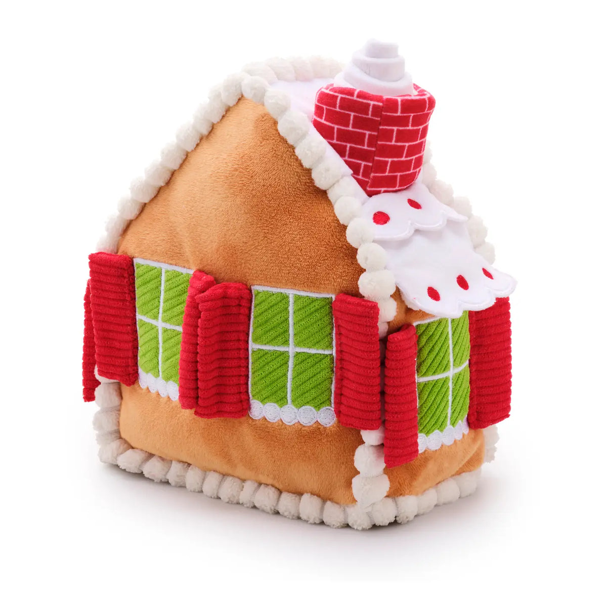 Kerst hondenspeelgoed - Foggy Dog - Gingerbread huis