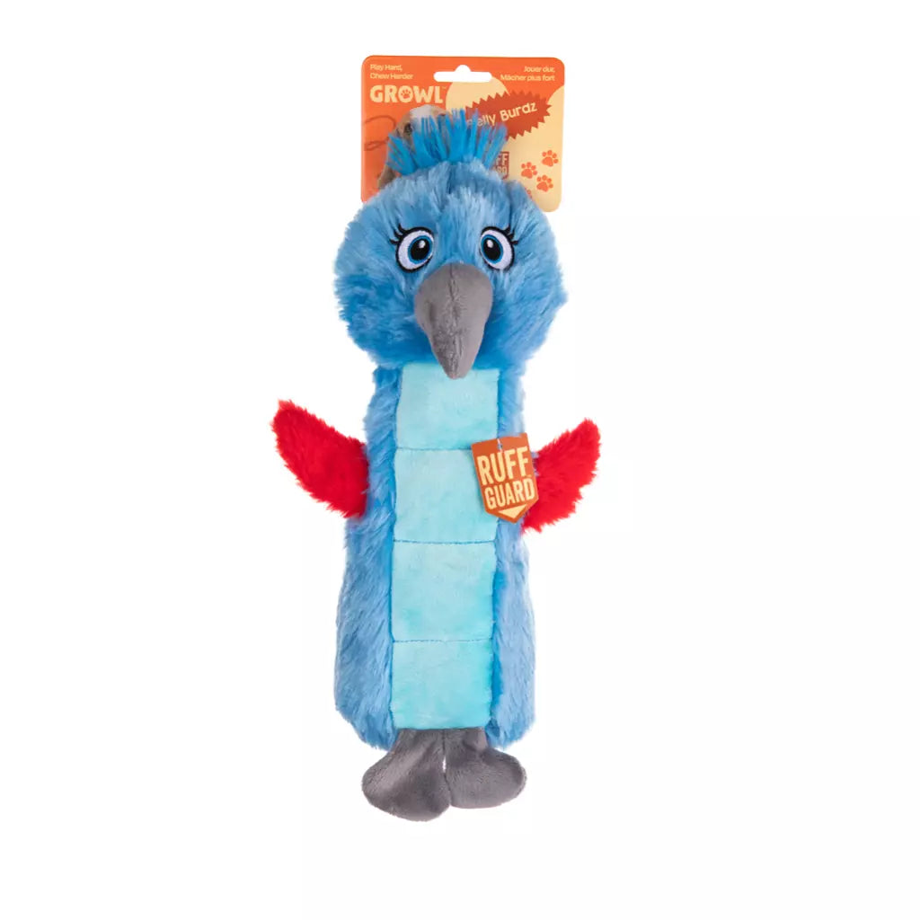 (Sterk) hondenspeelgoed - Growl - Belly Burdz Percy de Papagaai