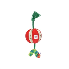 Hondenspeelgoed - Eric Carle Pluche Rupsje Nooitgenoeg Appel met Flostouw 38 cm