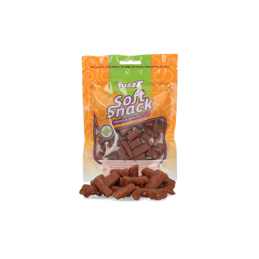 Hondensnack - Braaaf - Soft Snack Zalmstick met wortel en sperzieboon