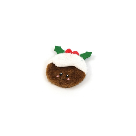 Kerst hondenspeelgoed - Happy Pet - Kerstpudding Zonder Vulling met Knisper