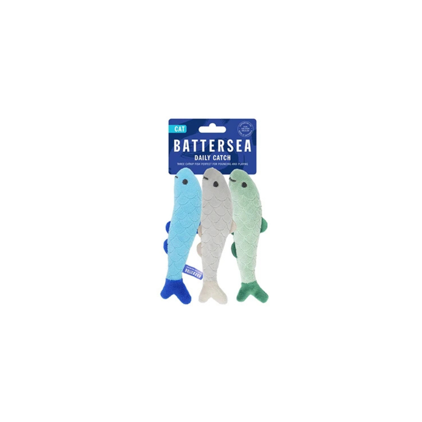 Kattenspeelgoed - Battersea daily catch visjes 15X4 CM 3 ST