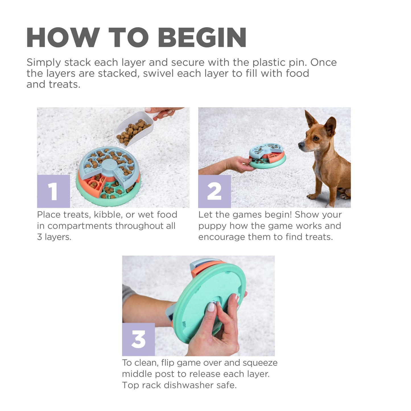 Hersenwerk voor honden - Puppy Lickin’ Layers – by Nina Ottosson