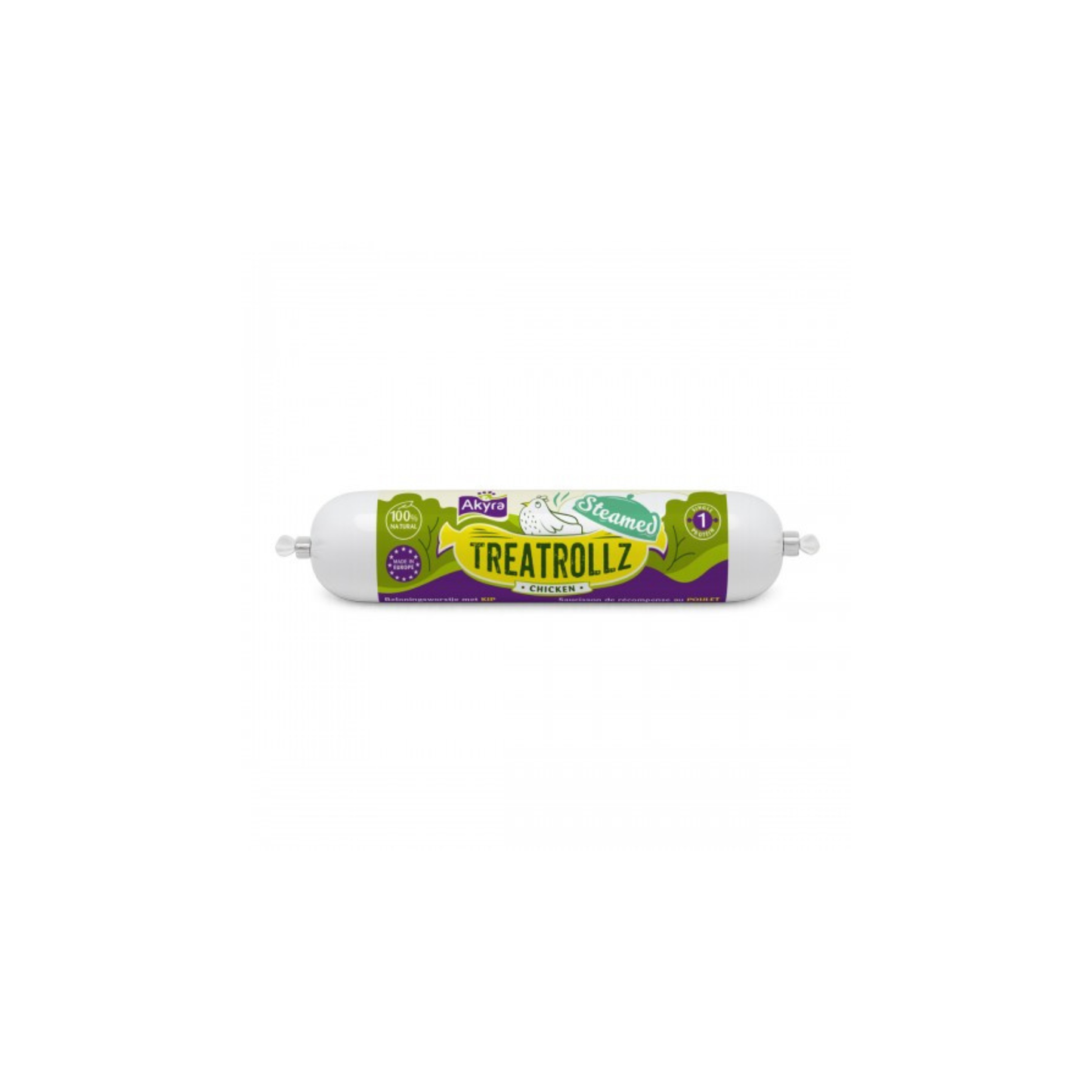 Snack voor honden - Akyra - Steamed Treatrollz Kip