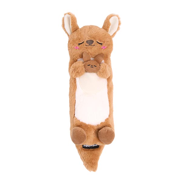 Hondenspeelgoed - ZippyPaws - Snooziez with Shhhqueaker – Kangaroo