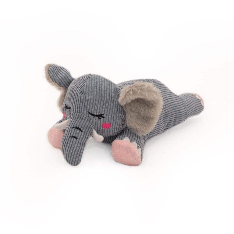 Hondenspeelgoed - ZippyPaws - Snooziez with Shhhqueaker – Elephant