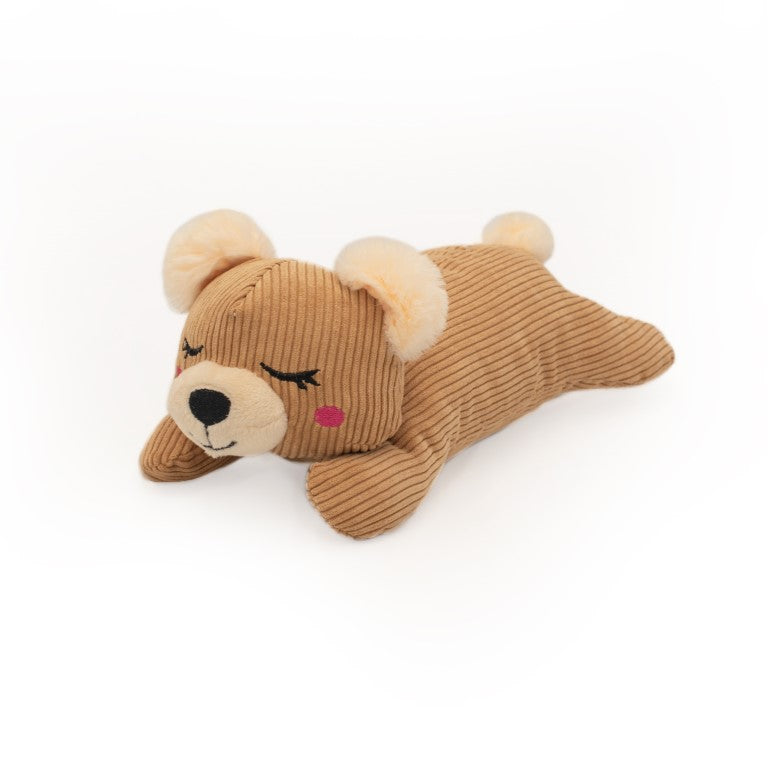 Hondenspeelgoed - ZippyPaws - Snooziez with Shhhqueaker – Bear