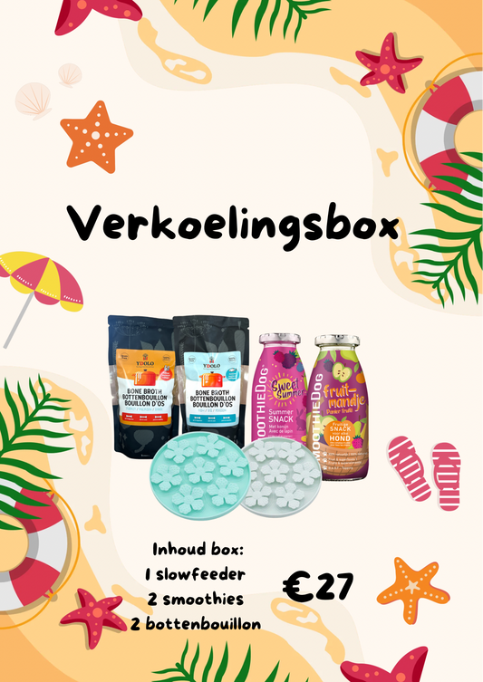 Verkoelingsbox voor jouw hond - slowfeeder snuffel flower