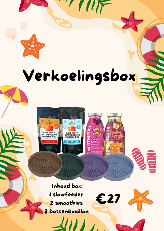 Verkoelingsbox voor jouw hond - slowfeeder rainbow