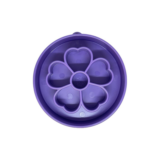 SodaPup Flower Design Ebowl Slow Feeder – Purple