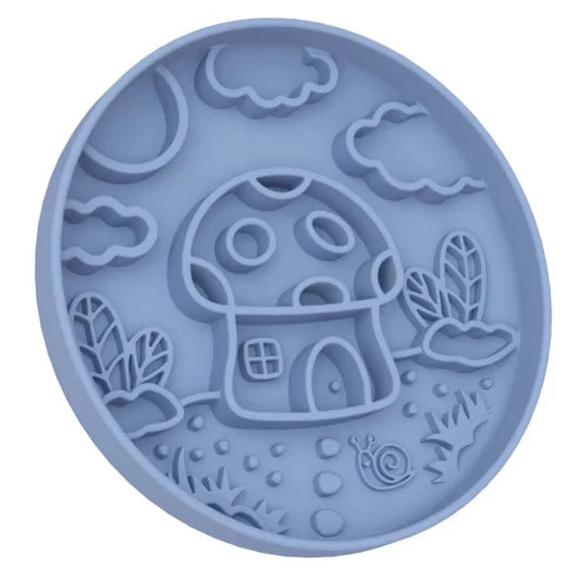 Slowfeeder - Paddenstoel - Blauw