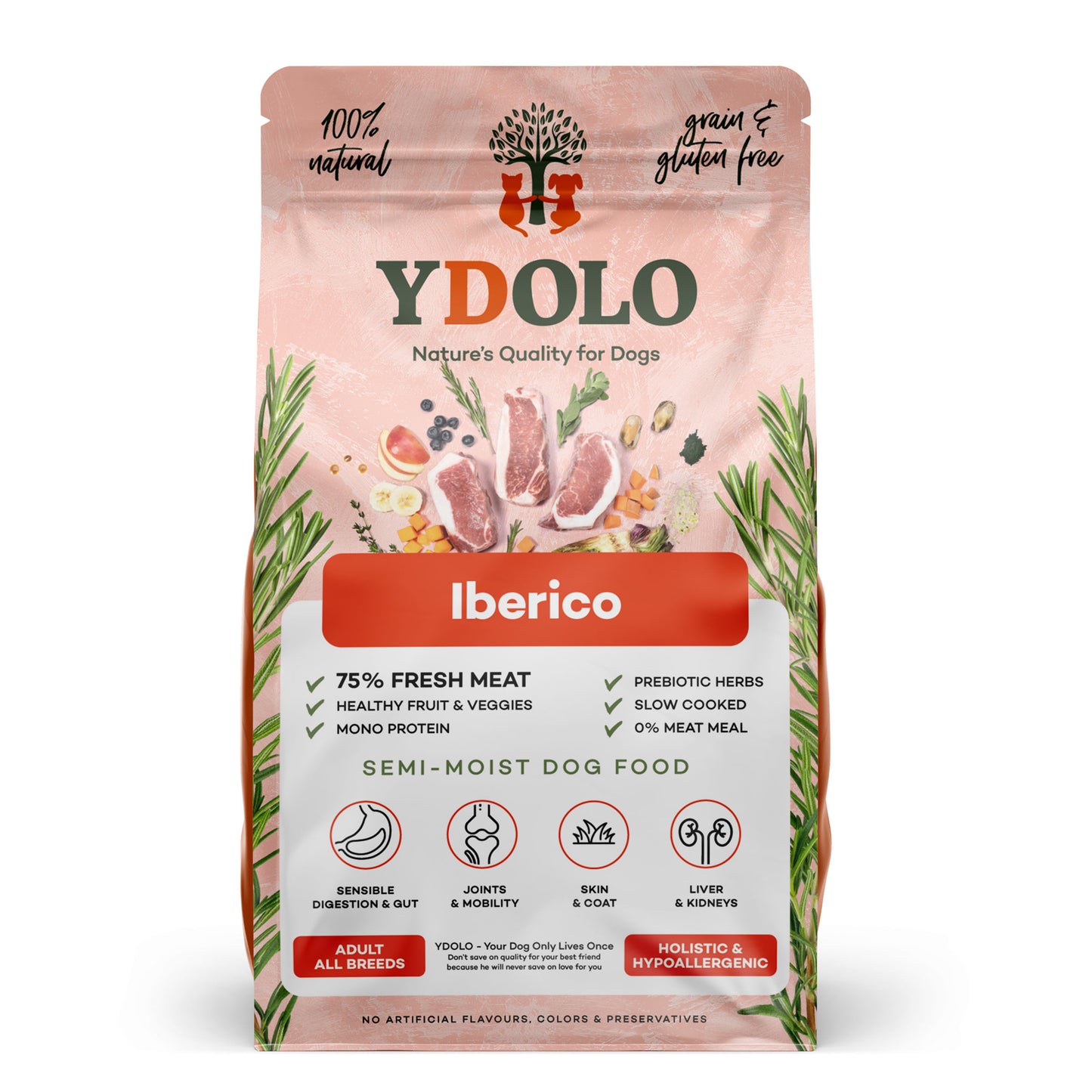 Hondenvoer - YDOLO -  Iberico Semi Moist brokken