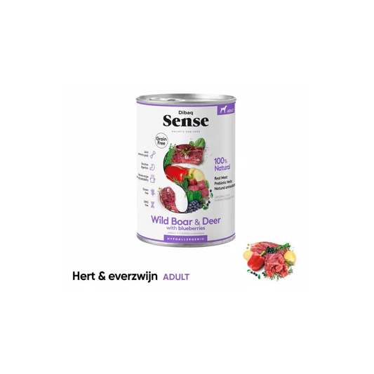 Dibaq Sense Nat Hondenvoer – Wild zwijn & Hert