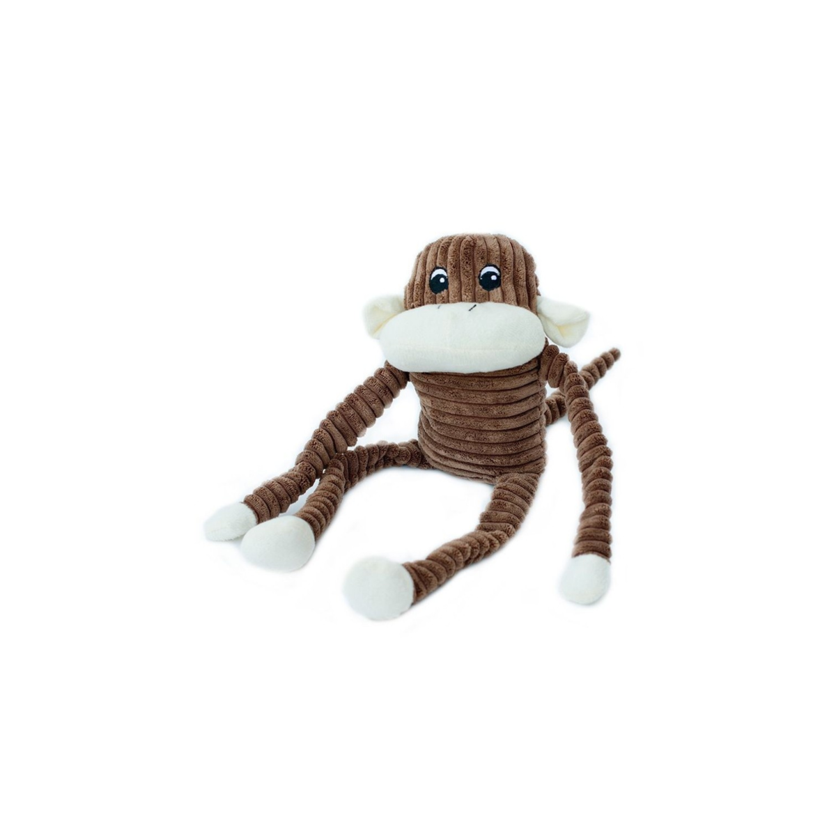 Hondenspeelgoed - ZippyPaws - Spencer Crinkle Monkey - Brown -Size - L