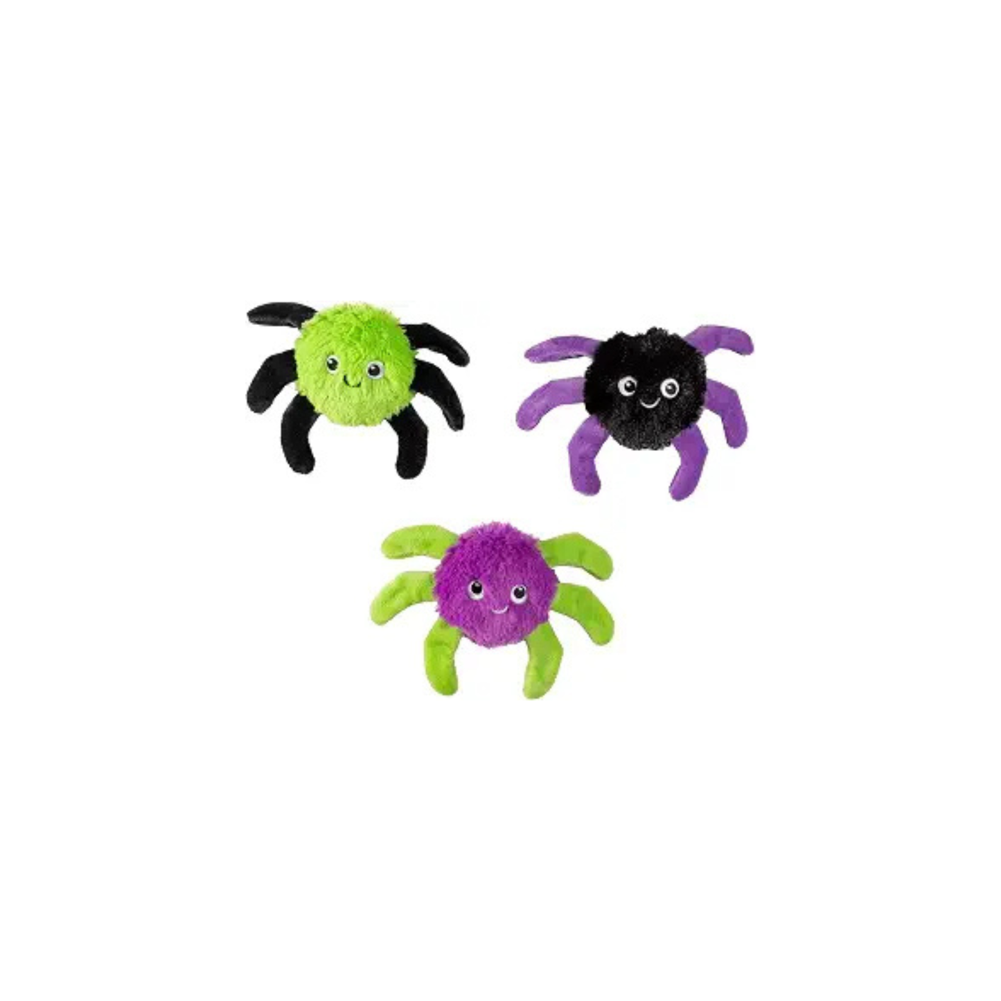 Hondenspeelgoed - Fringe Studio Pet Toy - Webbed in Mischief Plush Dog Toy 3 PCS Set