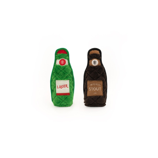 (Sterk) hondenspeelgoed - Z-Stitch Happy Hour Crusherz 2-pack Lager and Stout
