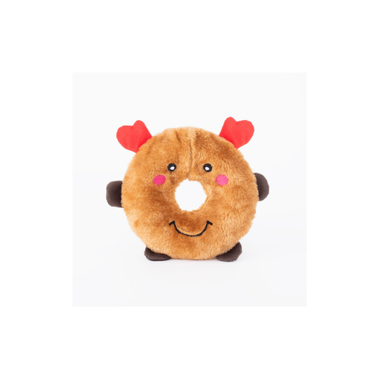 Kerst hondenspeelgoed - Holiday - Donutz Buddies Reindeer