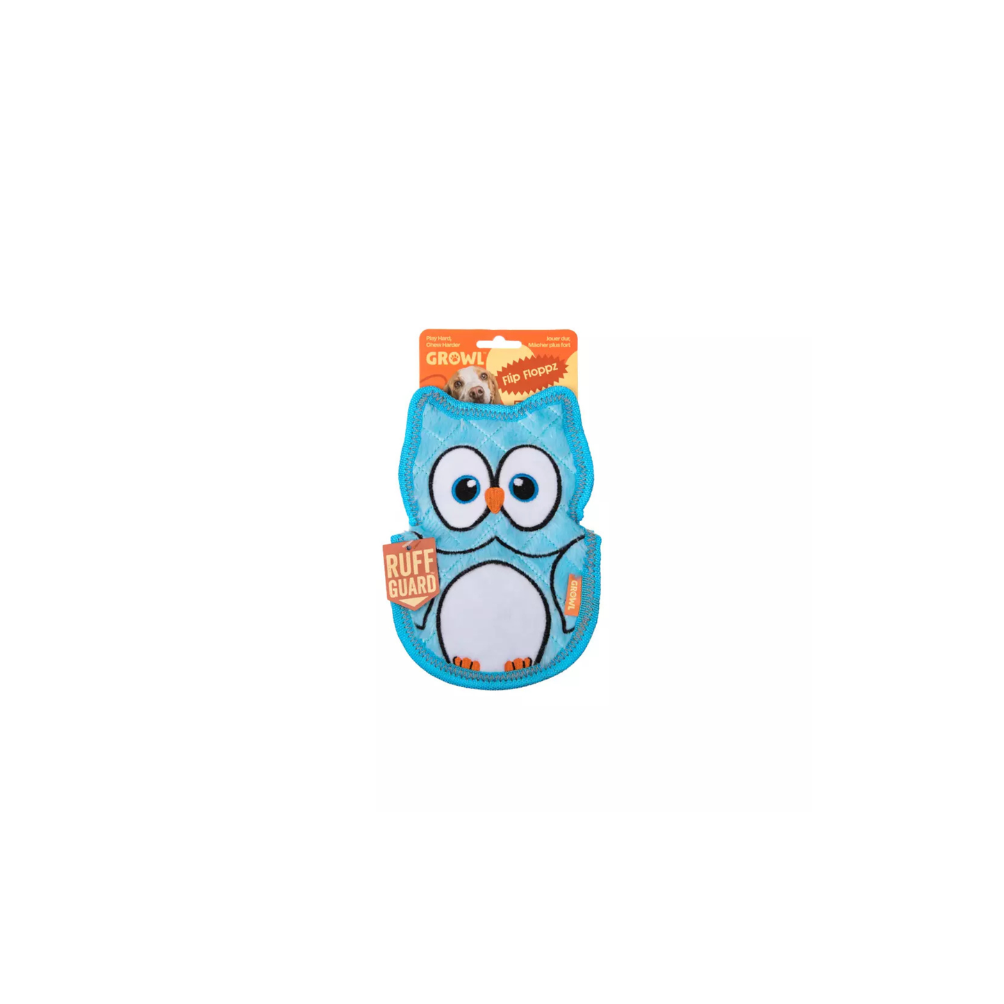 (Sterk) hondenspeelgoed - Growl - Flip Floppz Ollie de Uil