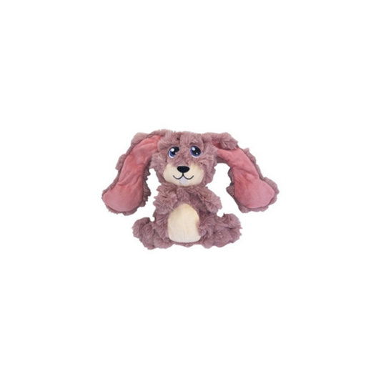 (Sterk) hondenspeelgoed - Kong - Scrumpleez Bunny Pluche Met Piep Roze