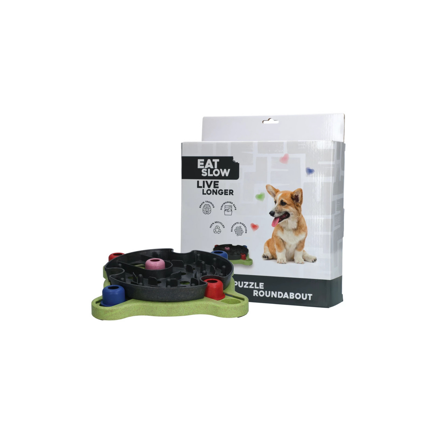 Hersenwerk voor honden - Eat Slow Live Longer - Puzzle Roundabout