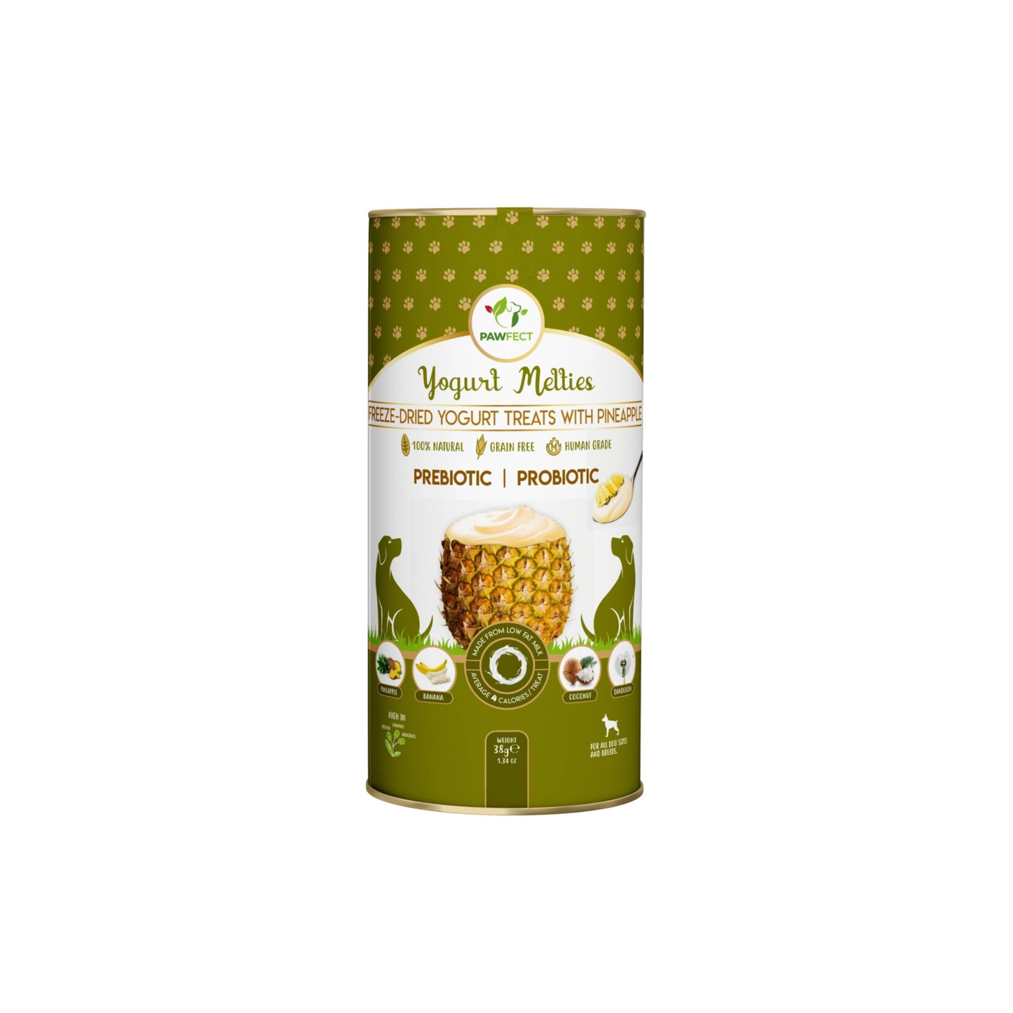 Pawfect - Freeze Dried Yoghurt - hondensnack met Ananas