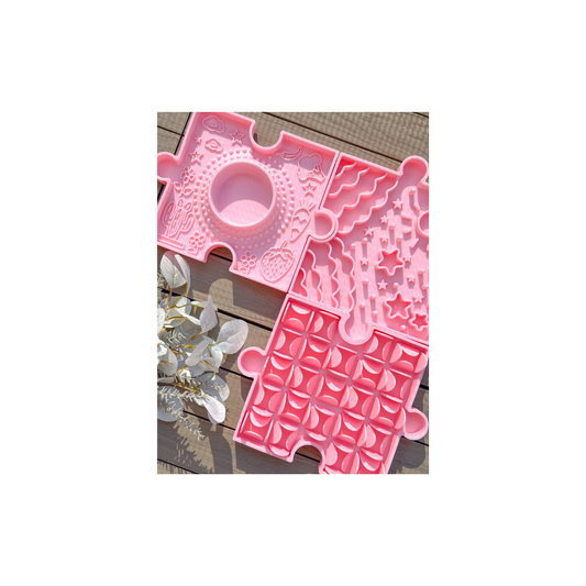 Doggotique - Puzzle Slow Bowl - Roze, Groen en Blauw