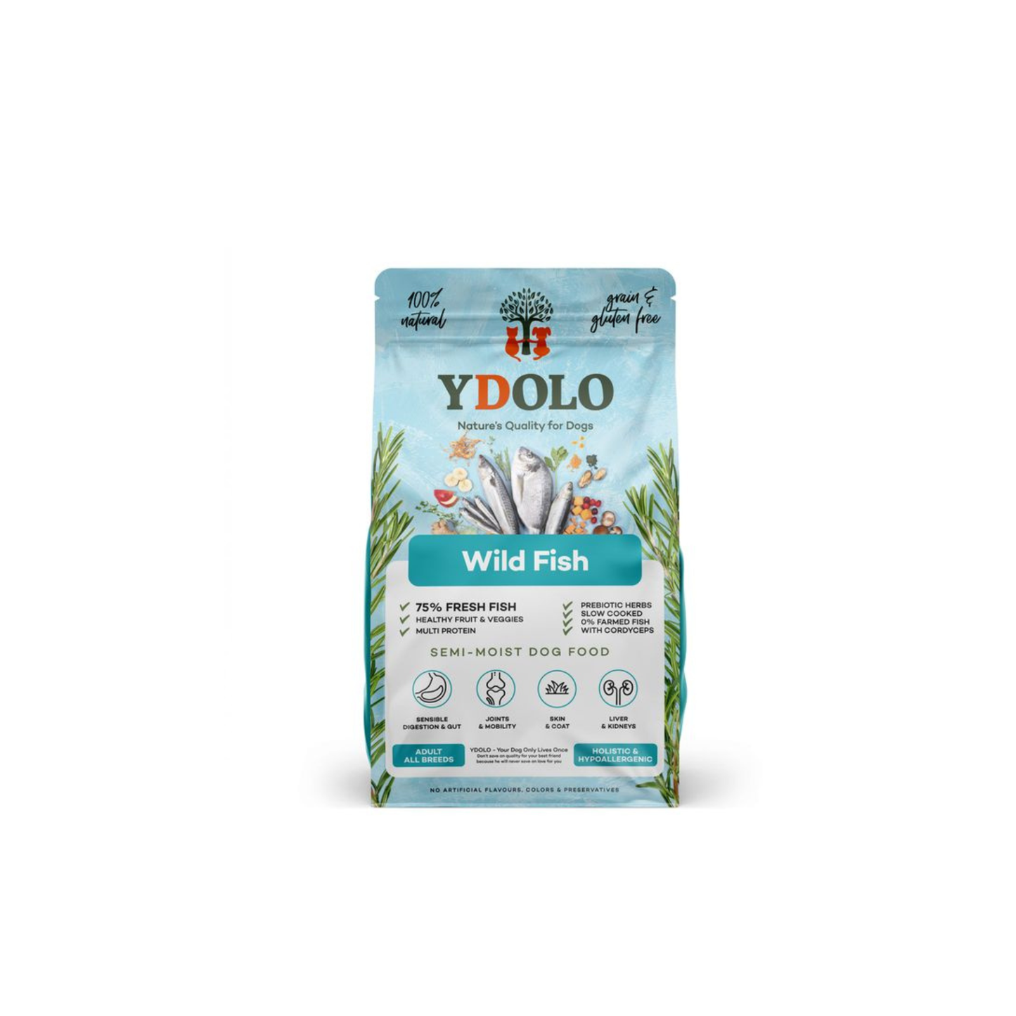 Hondenvoer - YDOLO - Wild Fish Semi Moist brokken