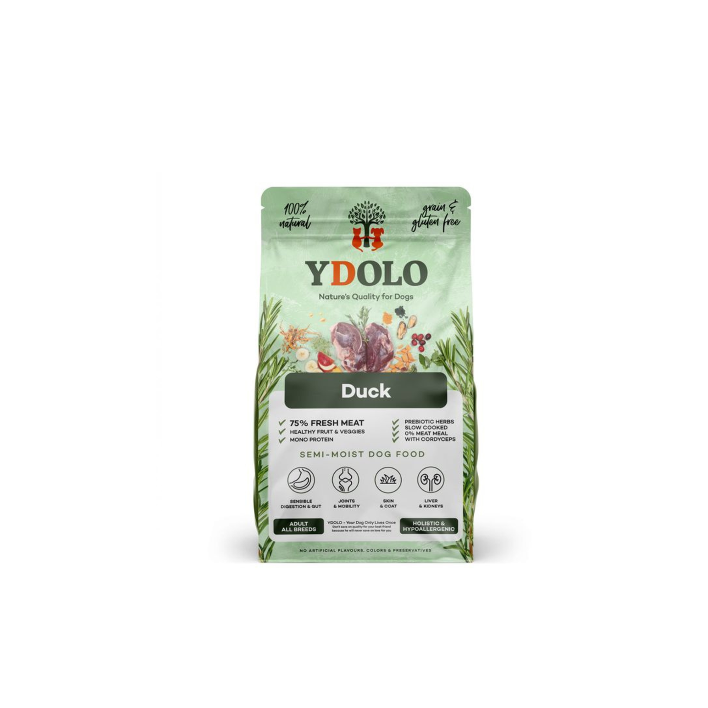 Hondenvoer - YDOLO - Duck Semi Moist brokken